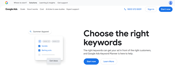 Google Keyword Planner