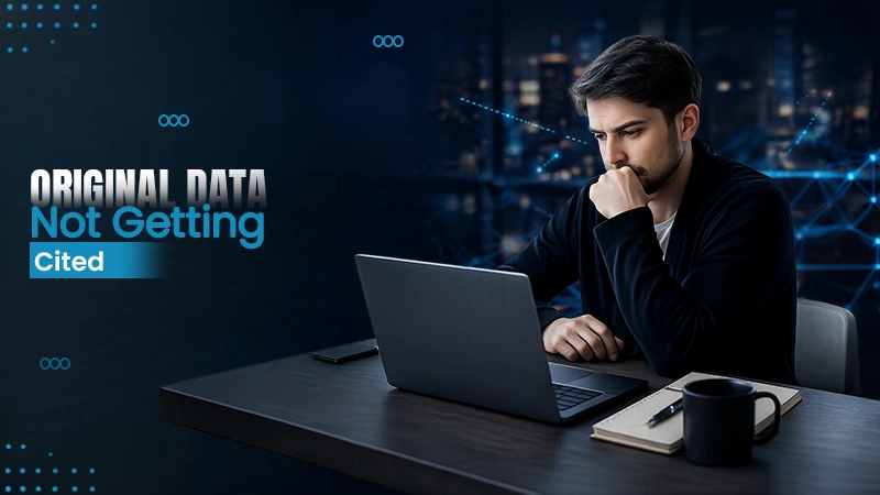 why your original data not getting cited