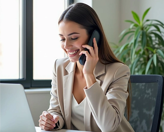 Recruiter ready to connect with candidates