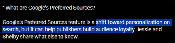 Google Preferred Sources 3