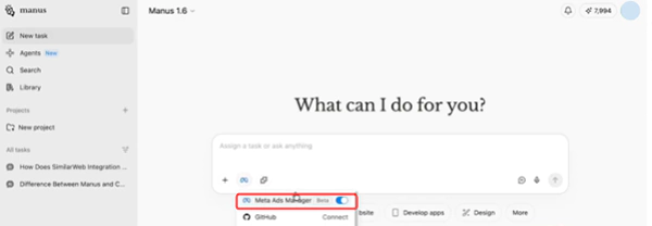 Meta Manus AI Ads Manager