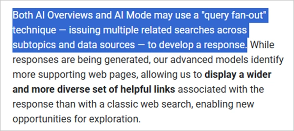 Query Fan Out Google Statement
