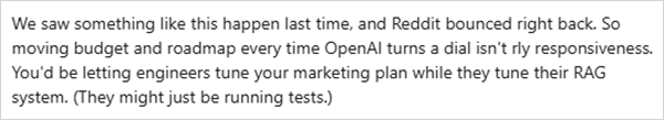 Reddit ChatGPT Citations Drop Suggestions