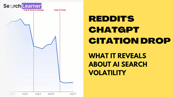 Reddit ChatGPT Citations Drop