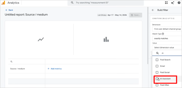 click on Value then AI Assistant