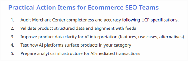 Ecommerce SEO Checklist 2026 Suggestions