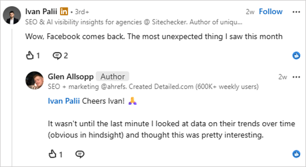 Facebook Group Posts In Google Search discussions