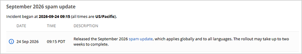 Google September 2026 Spam Update News from Google
