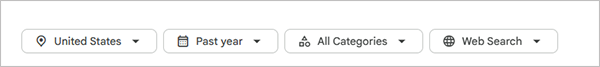 Google Trends Filter