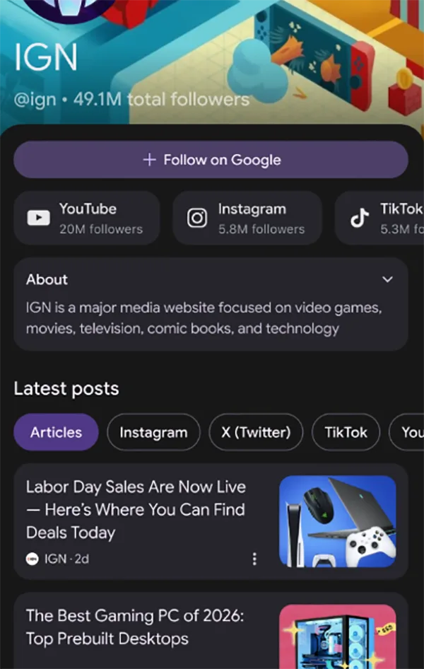 Screenshot taken from Google