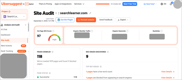 Ubersuggest