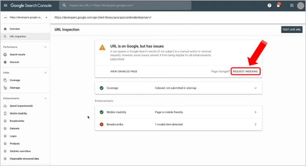 technical SEO checklist Google Search Console