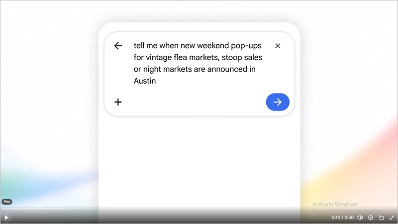Search Query on Google Application