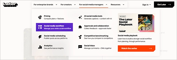 Smooth social media workflow with Later